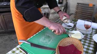 Gegrilltes Ciabattabrot mit Füllung Gegrilltes Ciabattabrot mit Füllung