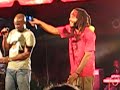 performing their new single live at the 2008 virgin atlantic barbados music festival.