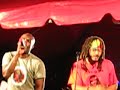 performing their new single live at the 2008 virgin atlantic barbados music festival.