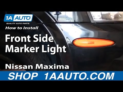 How To Replace Change Front Side Marker Light 00-03 Nissan Maxima