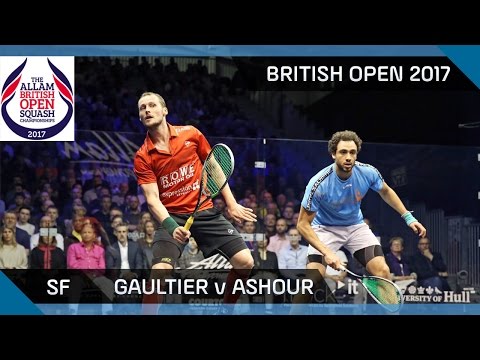 Squash: Gaultier v Ashour - British Open 2017 SF Highlights