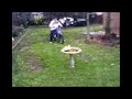 doing a wheelie on thumpster