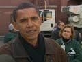 Obama helps out at Thanksgiving food bank Obama helps out at Thanksgiving food bank