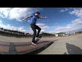 Throwaway and just messing around and having fun. I hadn't skated in 2 months because of breaking my ankle. Hence my ankle not being able to flick right when i tried a tre flip and it did a 360 shove it. I'm in the Mario shirt and the blueish green v neck.