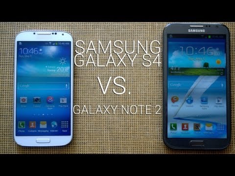 Samsung Galaxy S4 vs Galaxy Note 2