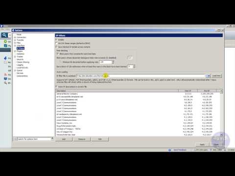 How to use Azureus Vuze 4.3.0.4 built in blocklist feature (torrents)
