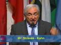 IMF Chief Strauss-Kahn: World Must Act Together on Crisis