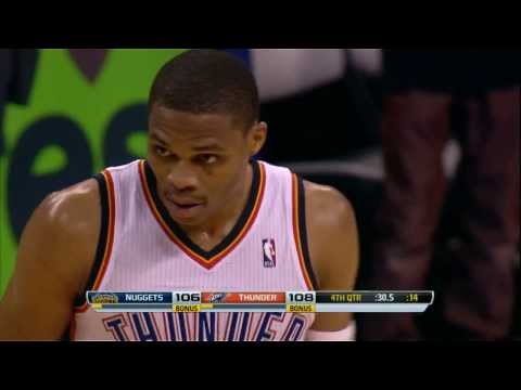 Video: Russell Westbrook Crosses Up Two Defenders for the Clutch Layup