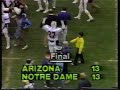 Univ of Az Head Coach Larry Smith leads 1982 Football Team to Big Win over Notre Dame...