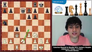 Mundial 2016: Carlsen x Karjakin - Partida 1