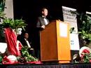 papa accepting the 2007 spirit award at kaleida ball.