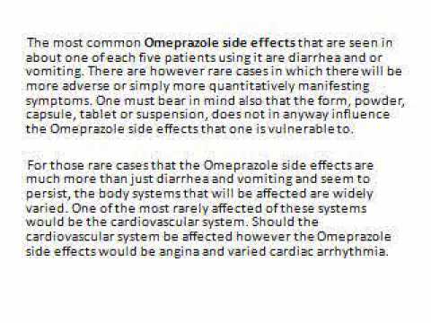 how to treat omeprazole side effects