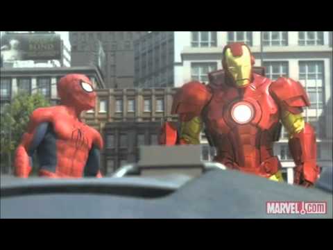 iron man - A small animated movie from Marvel and IIRC Blur Studios. Hulk Smash!