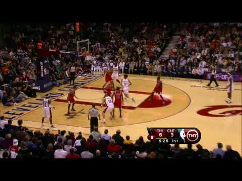 Anderson Varejao Driving Slam Dunk. Anthony Parker finds a driving Varejao who finishes with the one-handed slam.