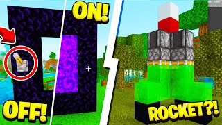MINECRAFT BEDROCK : 5 Things You Didn't Know You Could Build With REDSTONE in Minecraft! (NO MODS!)
