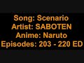 N@ruto - ED 15 "Scenario" Full Song