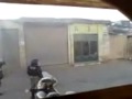 Esfehan after iranian election. Riot police running away