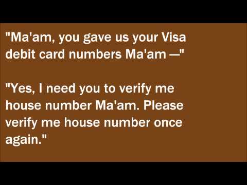 Telesecurity Telephone Security Scam Indian Call Centre Center Prank Wind-up Little Old Lady