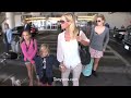 jennie garth and kids at lax.