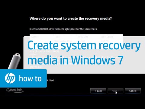 how to perform hp system recovery windows 7