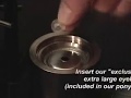 How to make a fabric covered or graphic Ponytail Button