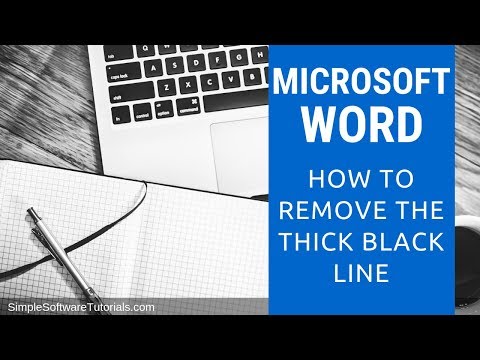 how to eliminate lines in word