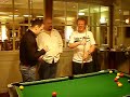 daz and marty arguing over a game of pool after a few drinks
