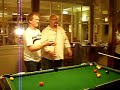 daz and marty arguing over a game of pool after a few drinks
