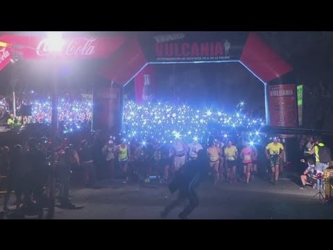 jornet - HURDLERS POKE FUN AT DAVID BECKHAM: http://vid.io/xlc Spain's Kilian Jornet and Emelie Forsberg of Sweden take the honours at the fifth Transvulcania Ultrama...