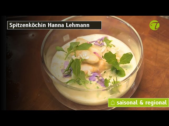 Spargelragout an Brunnenkresse-Ziegenmilch-Sauce
