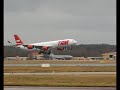 Landing of TAM Airbus A340-5 in FRA, runway 25L