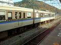 JR113系更新車+湘南色_湖西線山科駅発車_221系到着_貨物通過_20081129