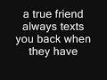 a true friend