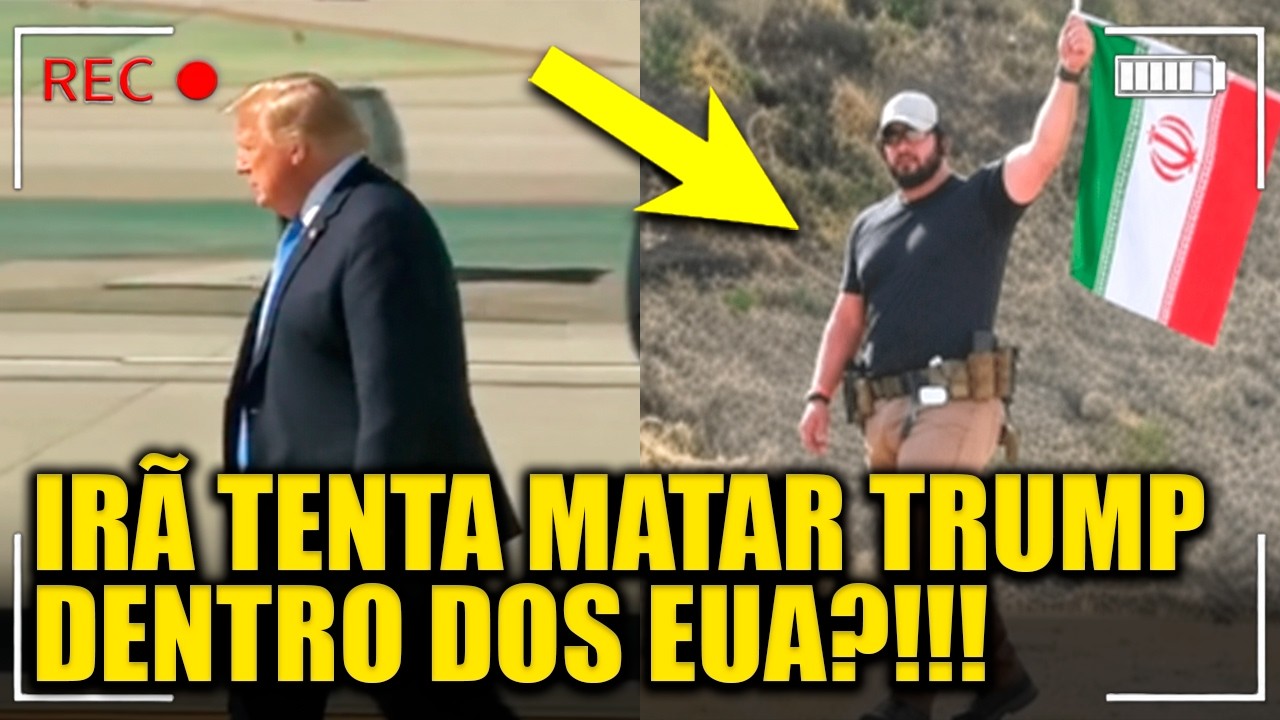 Homem armado INVADE DISCURSO de Trump com ARMA e bloqueador de rádio