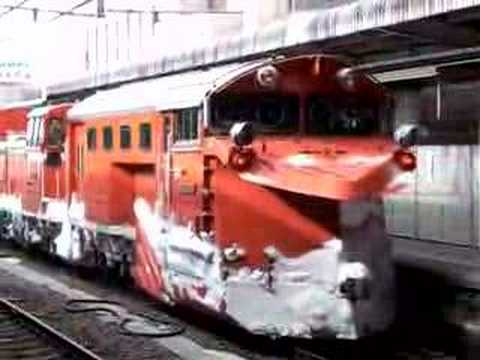 ＪＲ東日本　DD１６排雪列車　長野駅出発