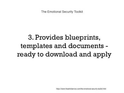 how to provide emotional security