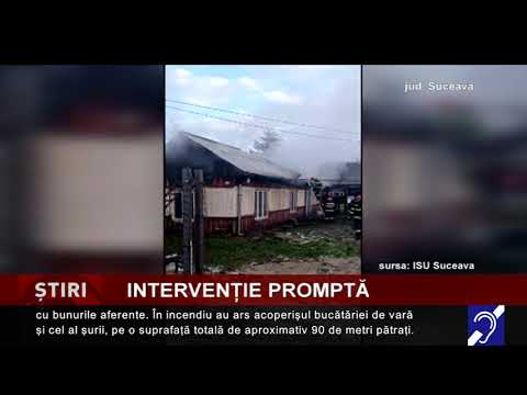 Intervenție de amploare a pompierilor