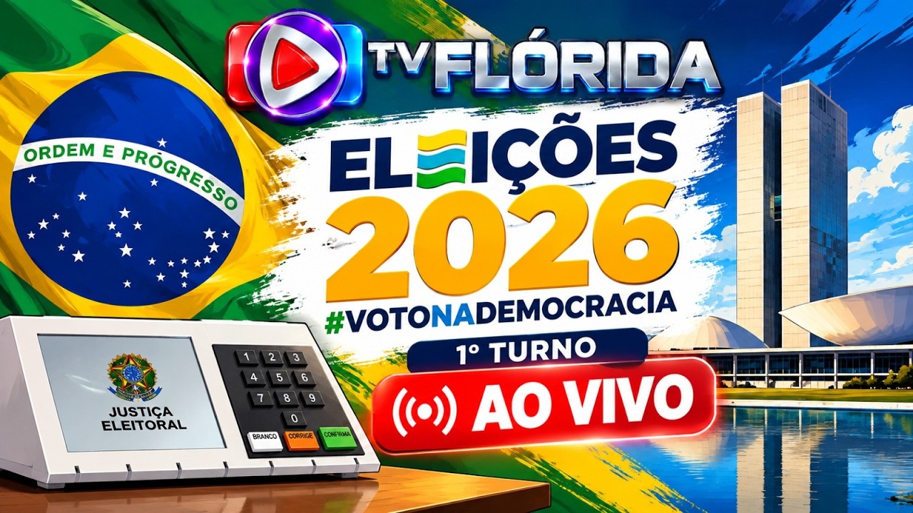 TV FLORIDA AO VIVO - PROGRAMAÇÃO DÁRIA COM FLASHS DAS ELEIÇÕES 2026
