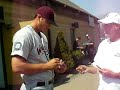 Phillippe Aumont signing autographs