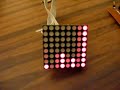 8x8 LED matrix memory oscilloscope on pic 16F877a