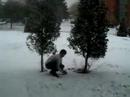Snowing