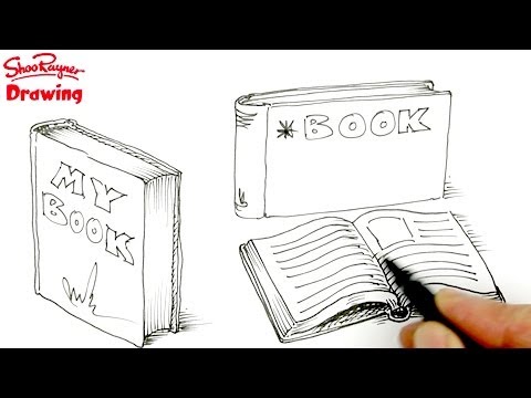how to draw books