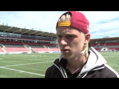 Oscar och Kalle inför Landskrona
