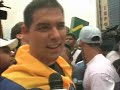 estudiantes marcharon a la an entre incidentes y refriegas