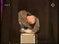 Funny little man dancing