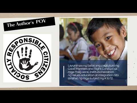 RA 11476 -VALUES EDUCATION AND GMRC ACT