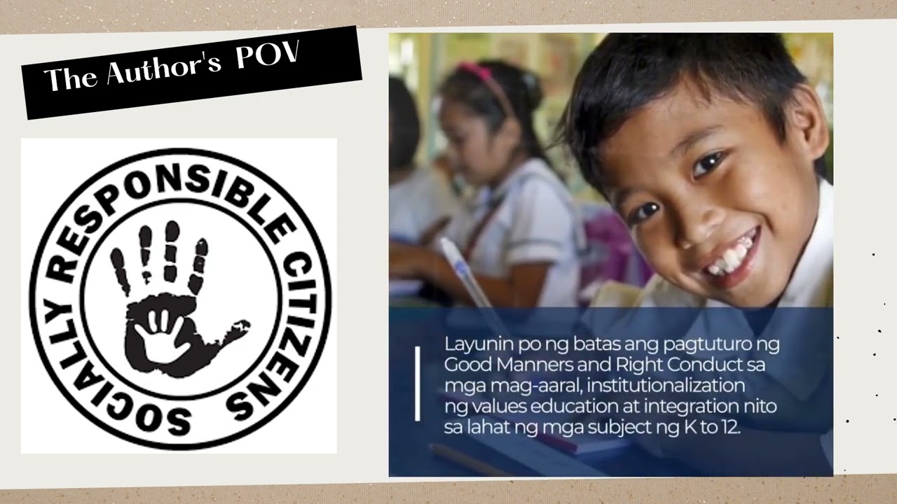RA 11476 -VALUES EDUCATION AND GMRC ACT