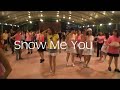 choreographed by: maggie gallagher (jan 07) 
music: show me yours by rick guard from the hands of a giant album 
descriptions: 48 count - 4 wall line dance - intermediate level
