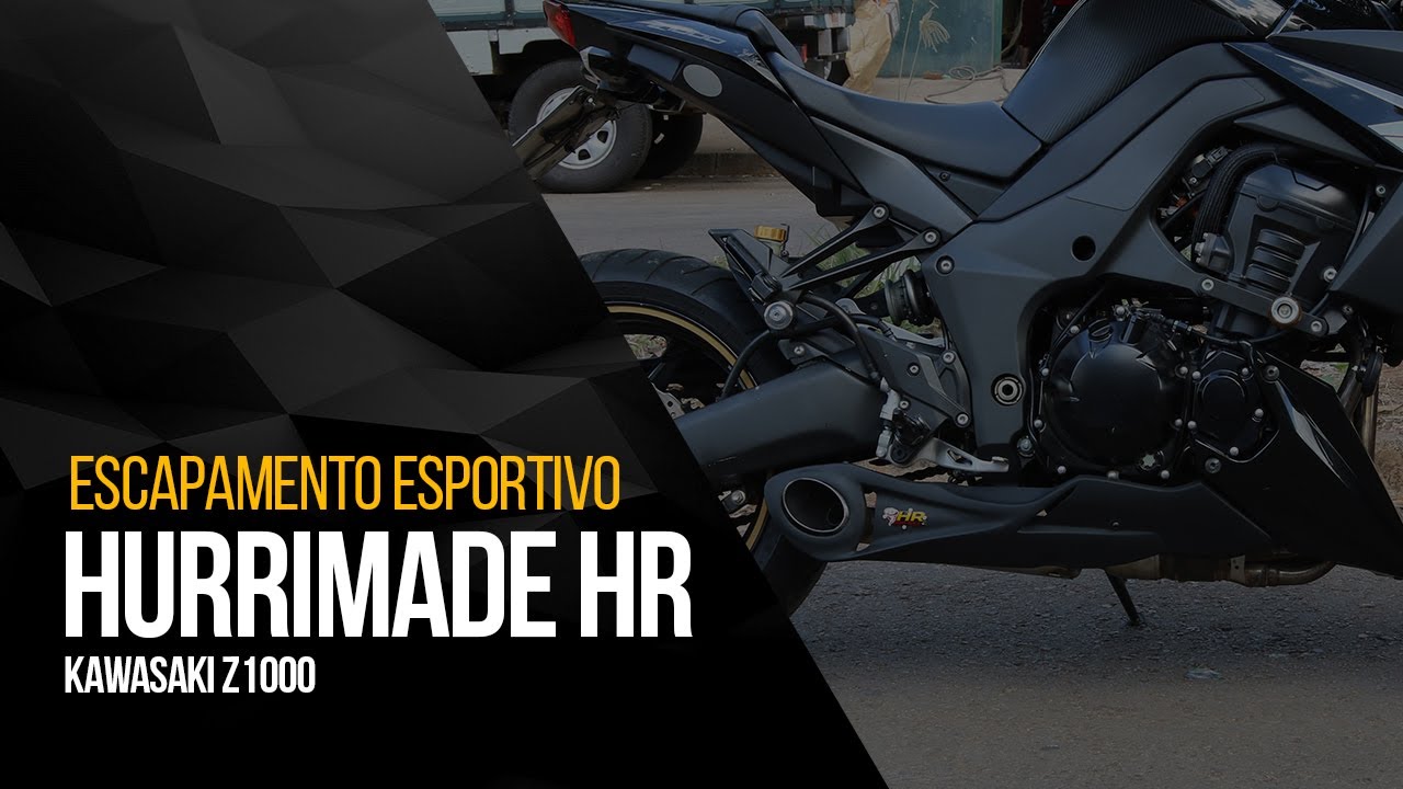 Capa do vídeo  Escapamento Hurrimade HR Project Kawasaki Z 1000 2010 a 2024