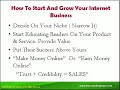 EASY STEPS TO START AND GROW YOUR INTERNET BUSINESS EASY STEPS TO START AND GROW YOUR INTERNET BUSINESS